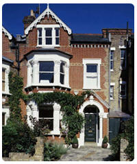 Case in stile vittoriano a Londra