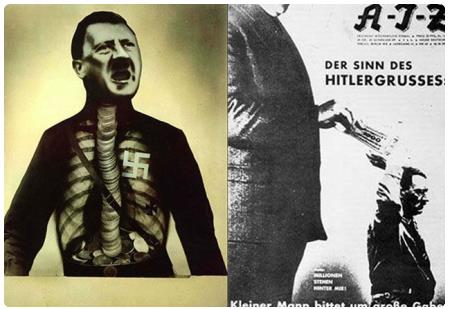 Adolf, il superuomo: rondini d'oro e beccucci rifiuti - John Heartfield - 1932 (Sala 5)