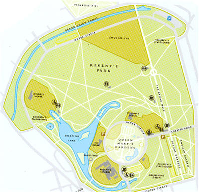 Mappa Regents Park